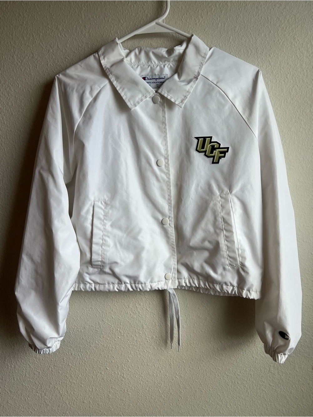 Champion University of Central Florida UCF Cropped Coach Jacket Gameday Tailgate